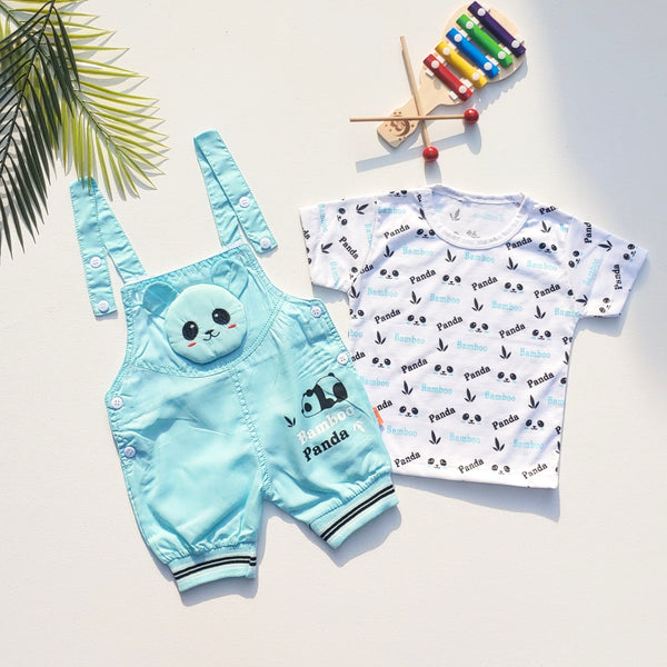 CUTE BABY PANDA DUNGAREE-UNISEX
